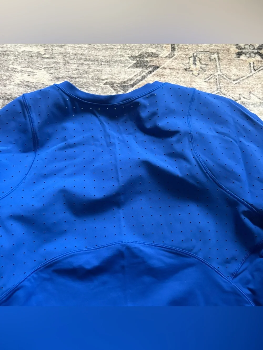Lululemon Mind Over Miles Long Sleeve Size 4 Jet Stream blue